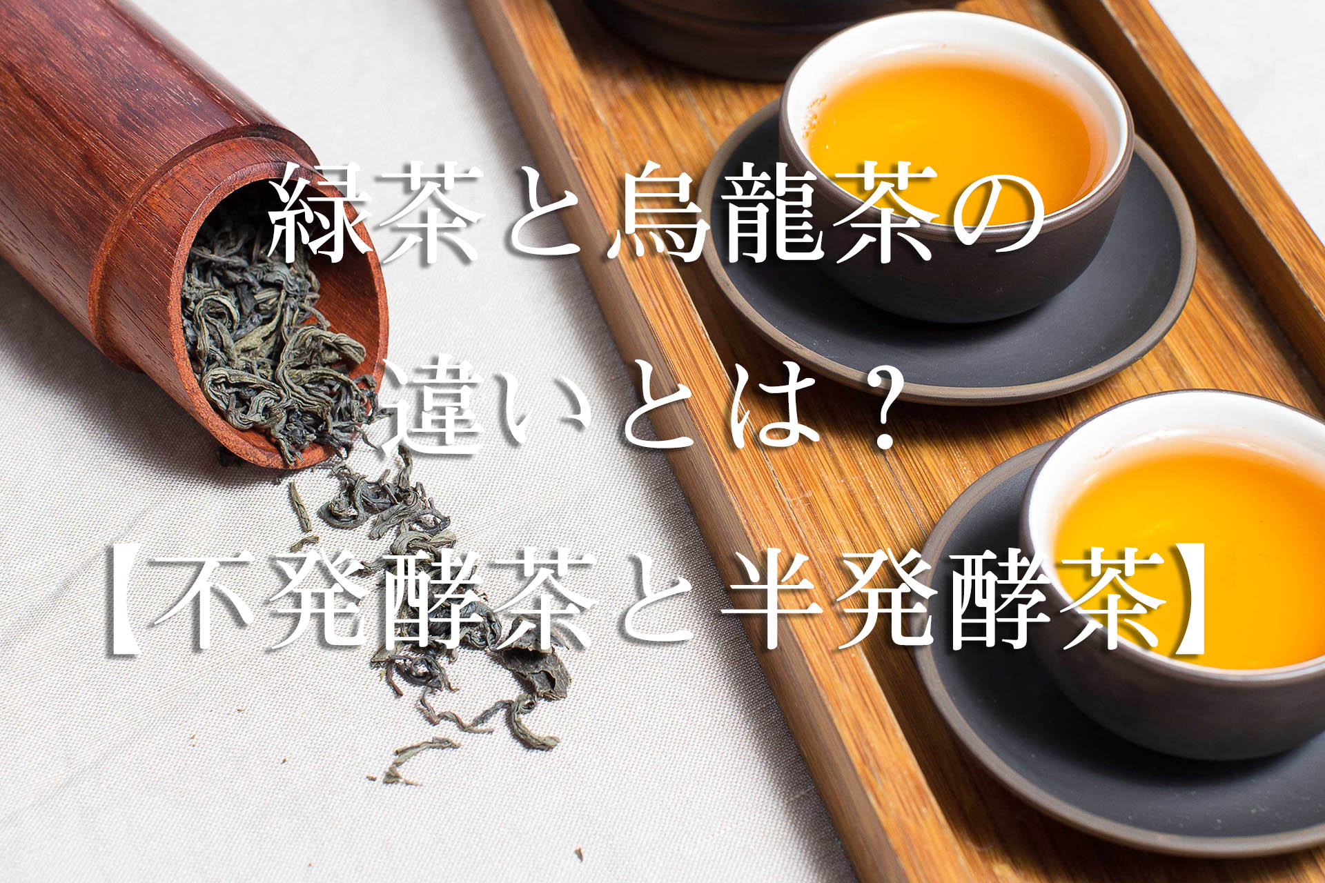 緑茶と烏龍茶の違いとは？【不発酵茶と半発酵茶】